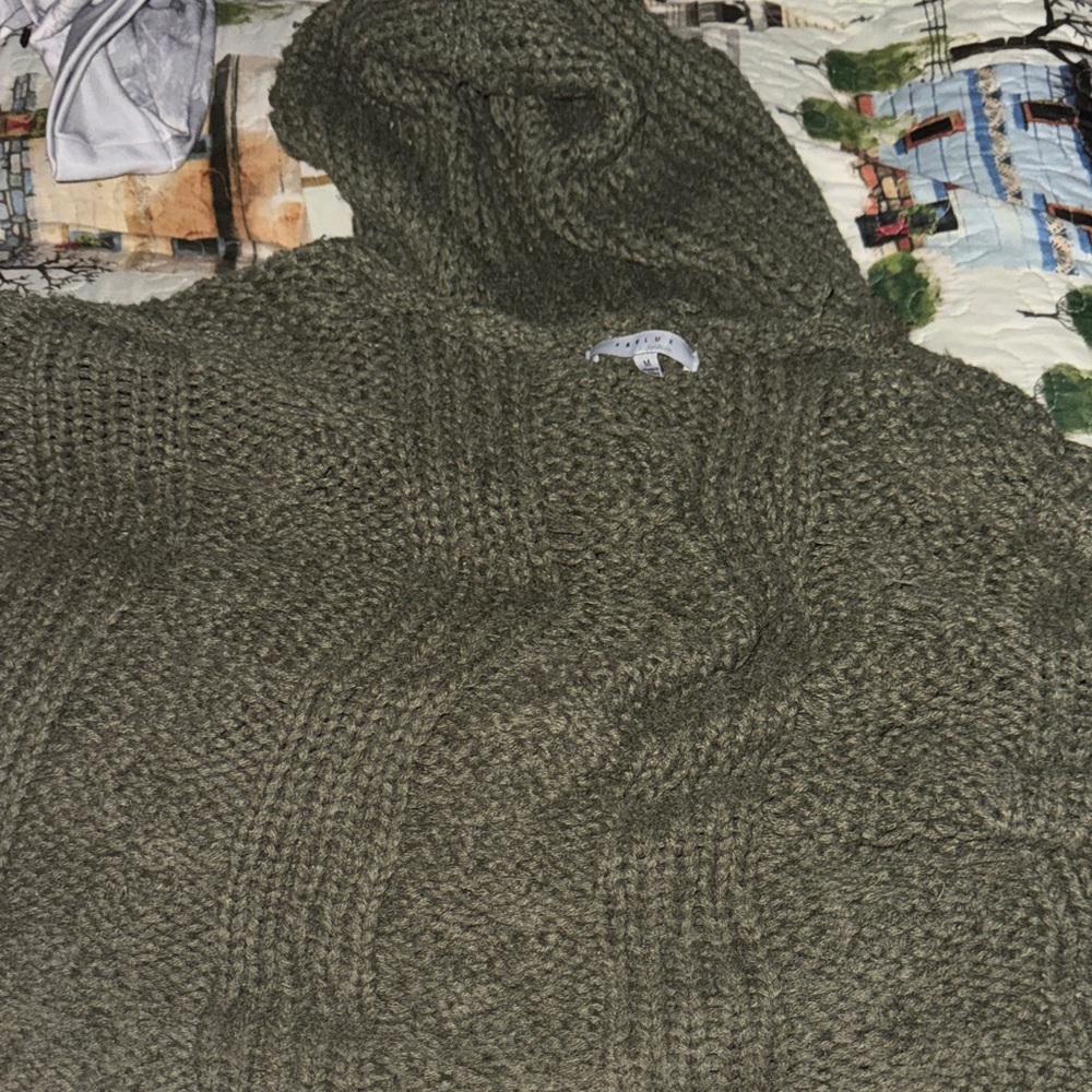 FAVLUX Olive Turtleneck Sweater for women men or kid